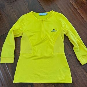 Adidas Stella McCartney 3/4 sleeve zip NWOT